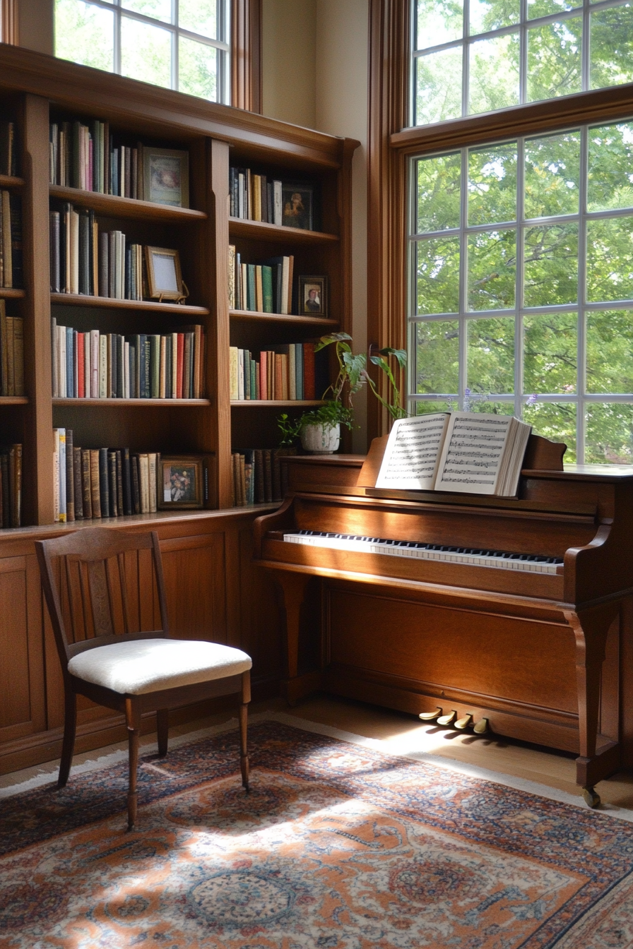 upright piano decor
