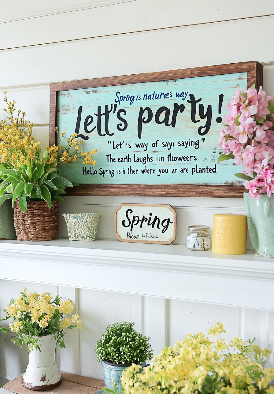spring-mantel-decorating-ideas