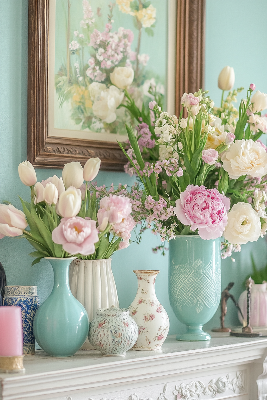 spring-mantel-decorating-ideas