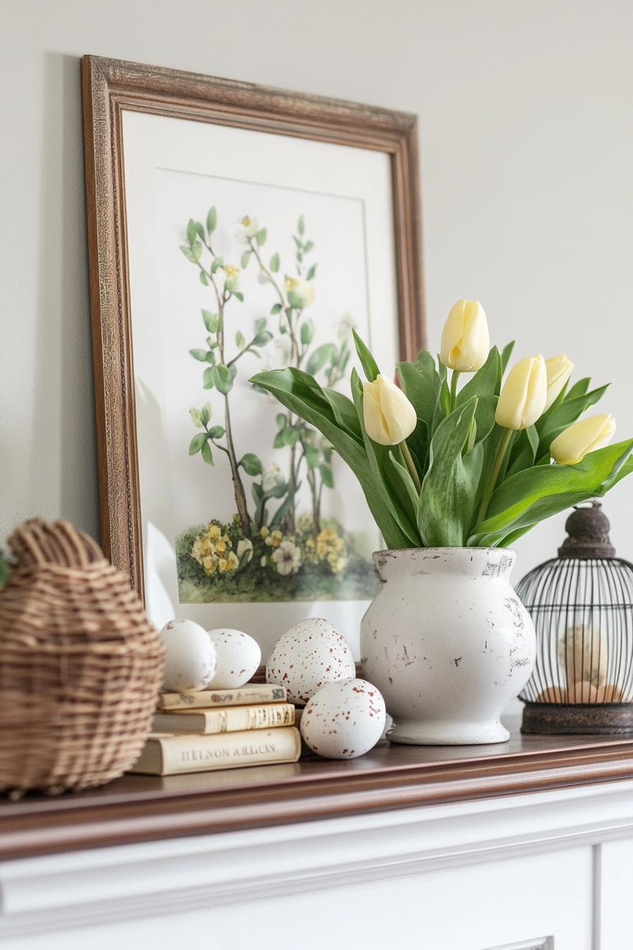 spring-mantel-decorating-ideas