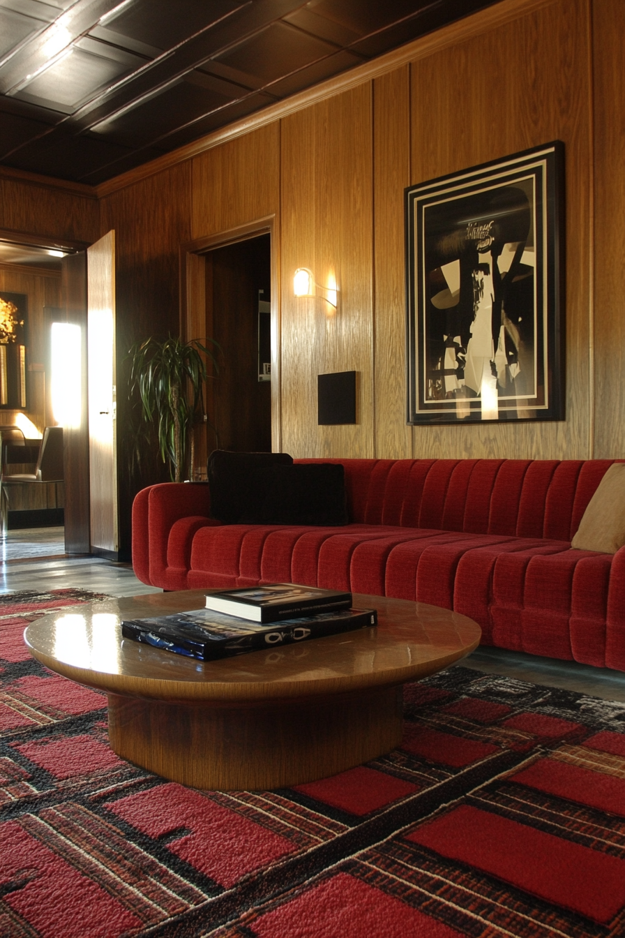 moody vintage living room