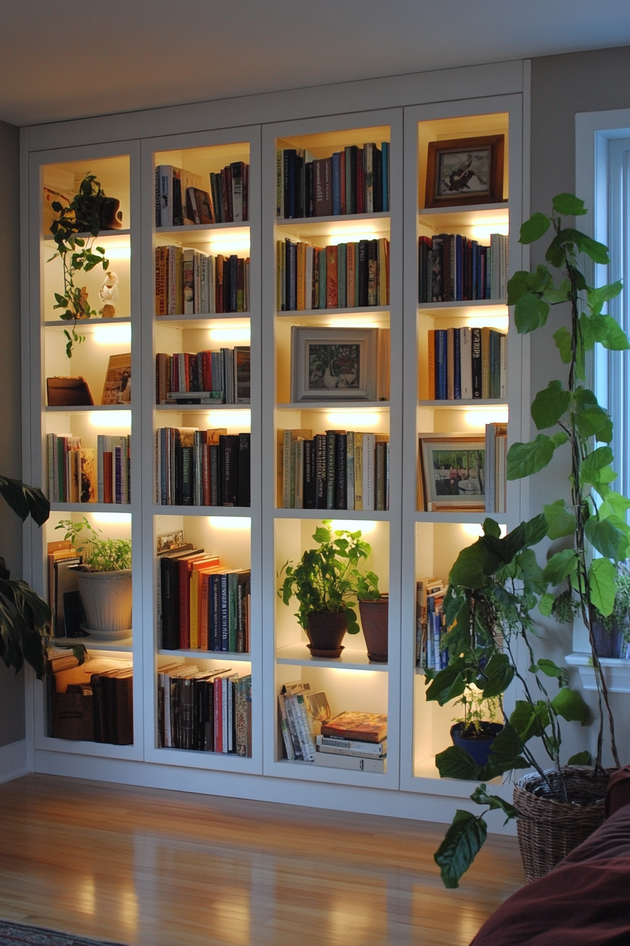billy bookcase built-in ideas