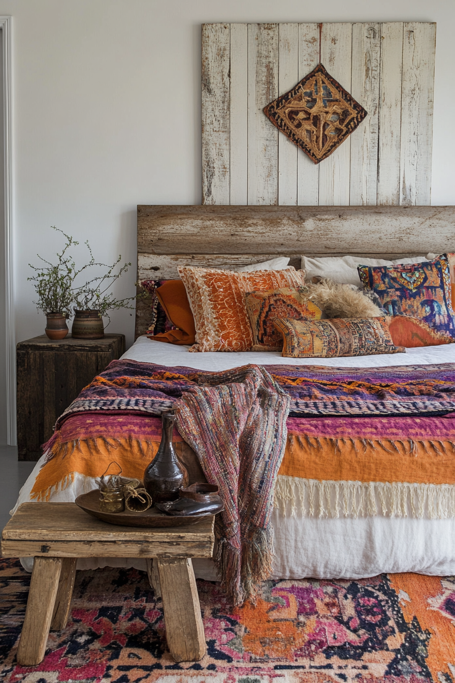 boho-no-headboard-ideas