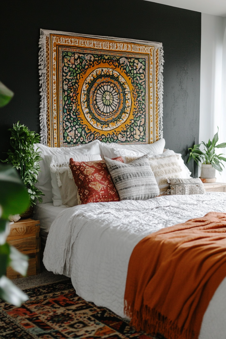boho-no-headboard-ideas