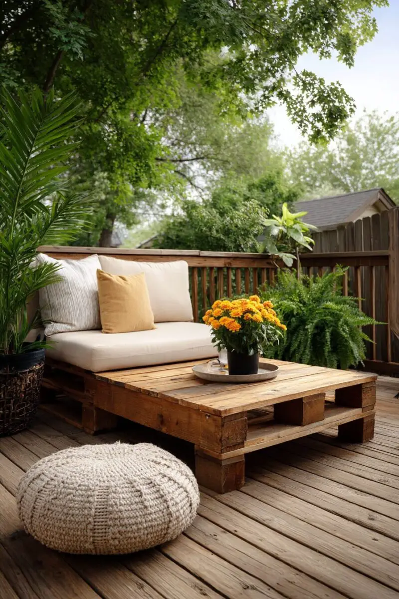 Unique DIY Pallet Patio Deck Designs for a Cozy Vibe – DreamyHomeStyle